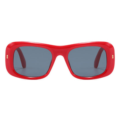 Arrow Decor Square Frame Thick Sunglasses