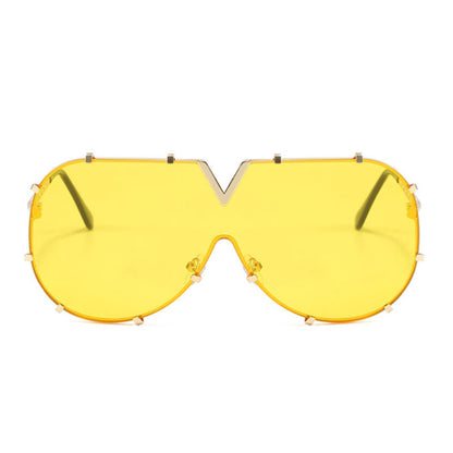 'V' Design Hipster Aviator Sunglasses