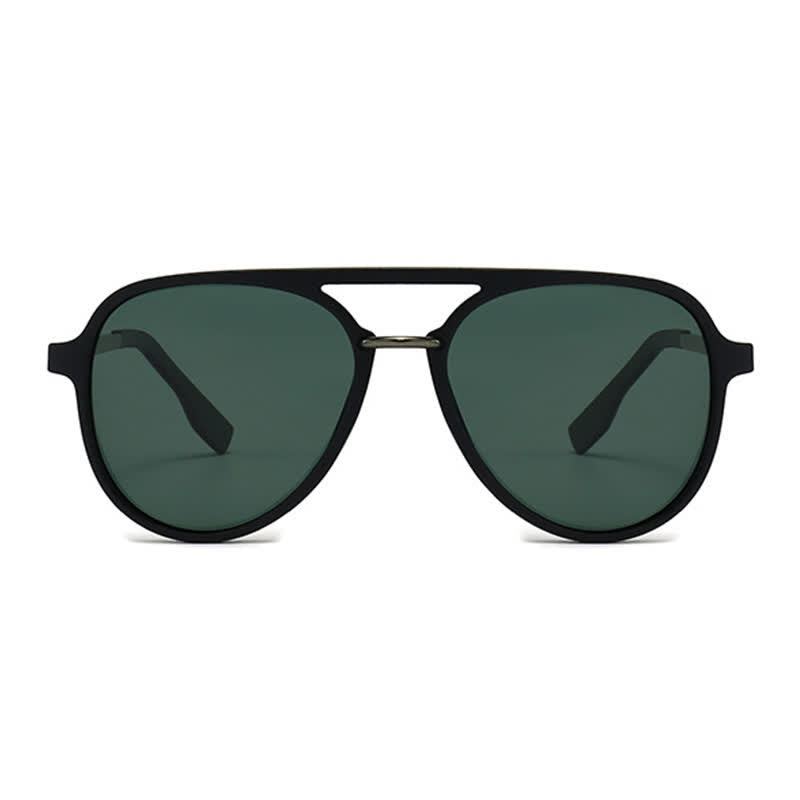 Double Bridges Polarized Aviator Sunglasses