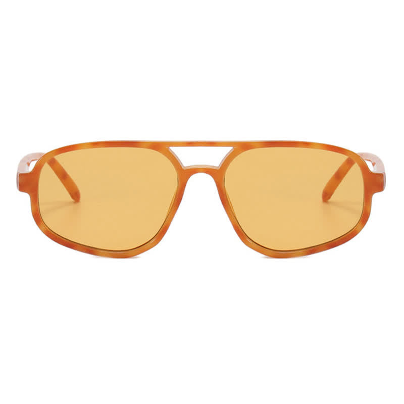 Double Bridges Vintage Aviator Sunglasses
