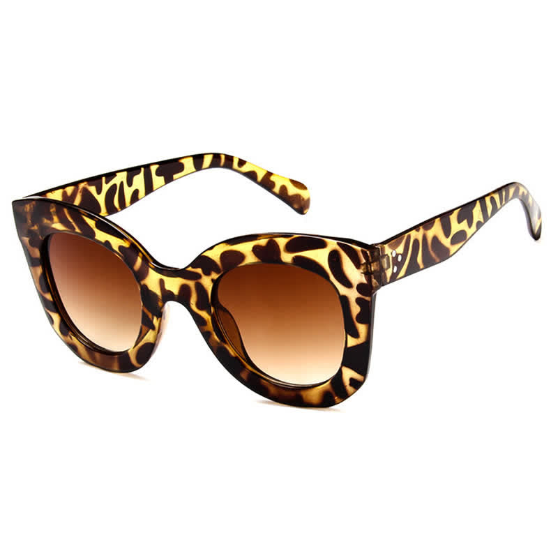 Vintage Square Frame Oversized Sunglasses