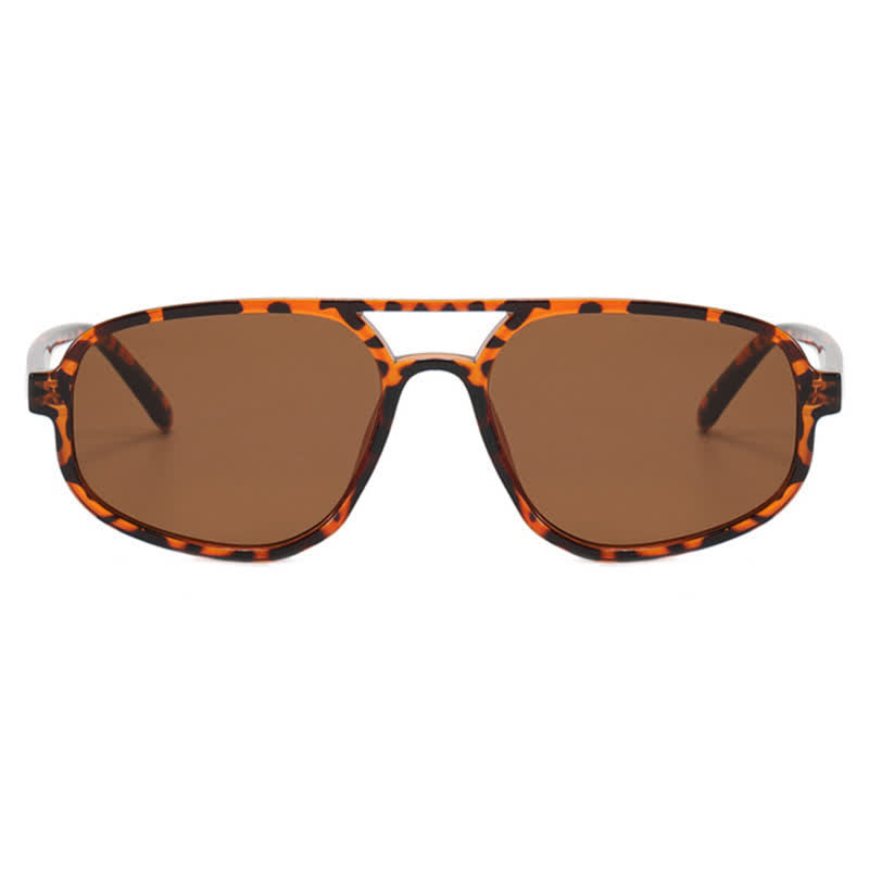 Double Bridges Vintage Aviator Sunglasses