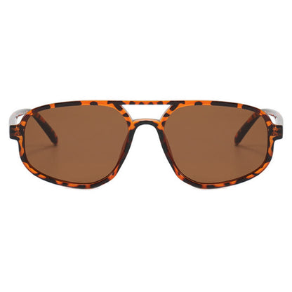 Double Bridges Vintage Aviator Sunglasses
