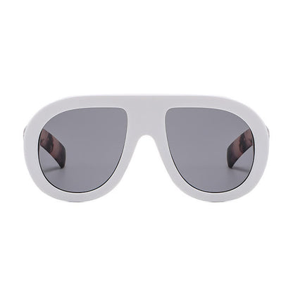 Oversized Frame Hipster Aviator Sunglasses