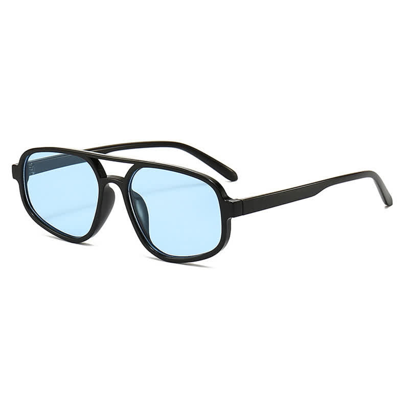 Double Bridges Vintage Aviator Sunglasses