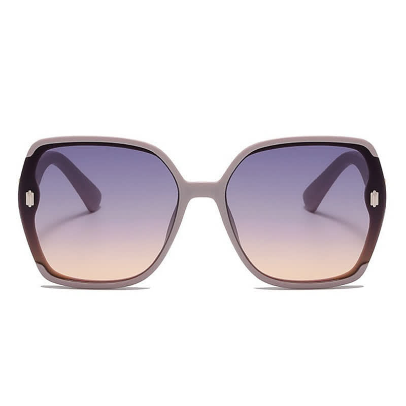 Fashion Square Hollow-out Oversized Sunglasses