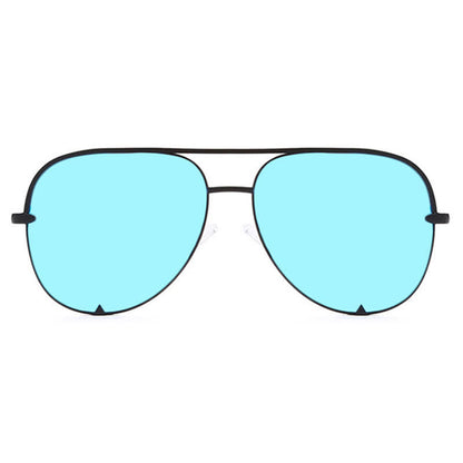 Vintage Double Bridges Aviator Frame Sunglasses For Driving
