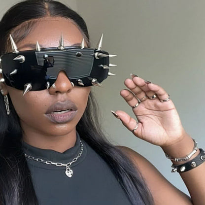 Rivet Decor Y2K Cyberpunk Hipster Sunglasses