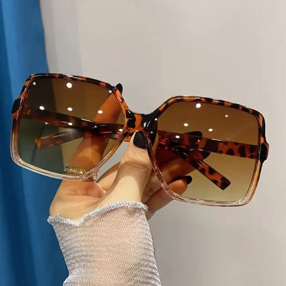 Square Frame Vintage Oversized Sunglasses