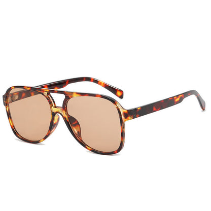 Double Bridges Fashion Aviator Sunglasses