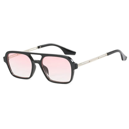 Double Bridges Retro Aviator Sunglasses