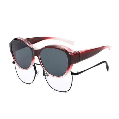 Fit Over Glasses Butterfly Frame Polarized Sunglasses
