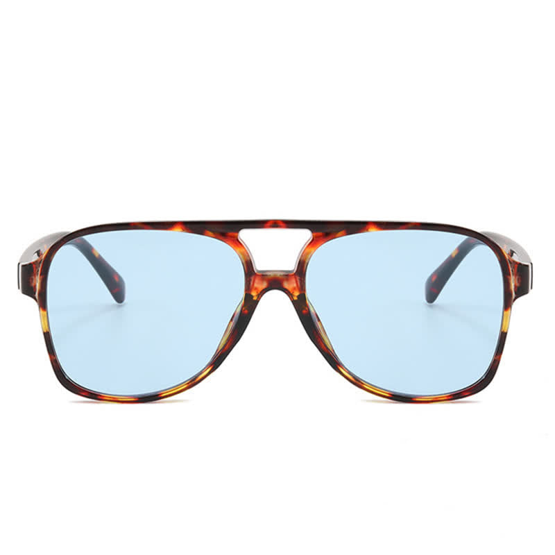 Double Bridges Fashion Aviator Sunglasses