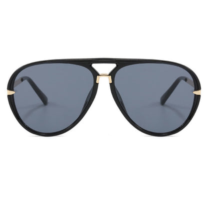 Double Bridges Fashion Aviator Sunglasses