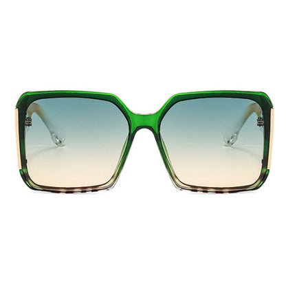 Square Frame Oversized Rimless Sunglasses