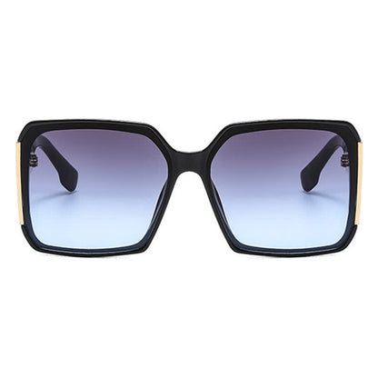 Square Frame Oversized Rimless Sunglasses