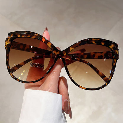Butterfly Oversized Frame Hipster Sunglasses