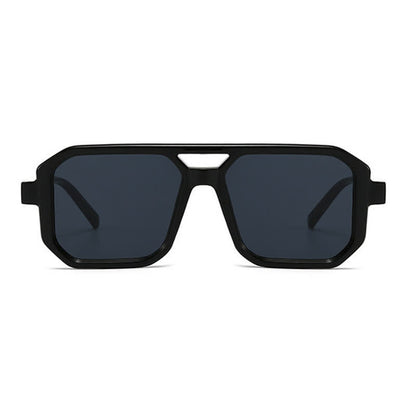 Double Bridges Geometric Frame Driving Sunglasses
