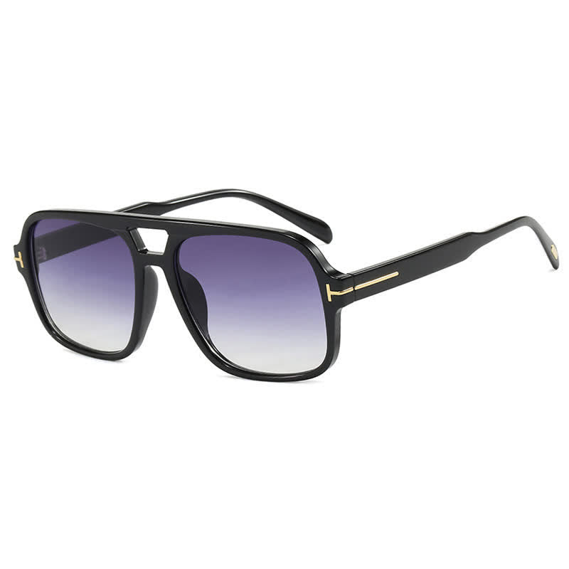 Double Bridges Retro-Vintage Aviator Sunglasses
