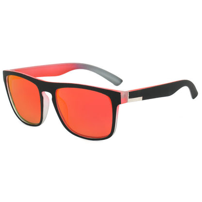 Simple Polarized Square Frame Trendy Sunglasses for Outdoor Activities