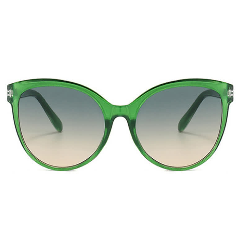 Cat-Eye Oversized Frame Hipster Sunglasses