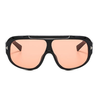 'T' Design Oversized Aviator Sunglasses