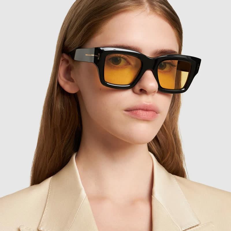 Classic Unisex Square Frame 'T' Design Sunglasses