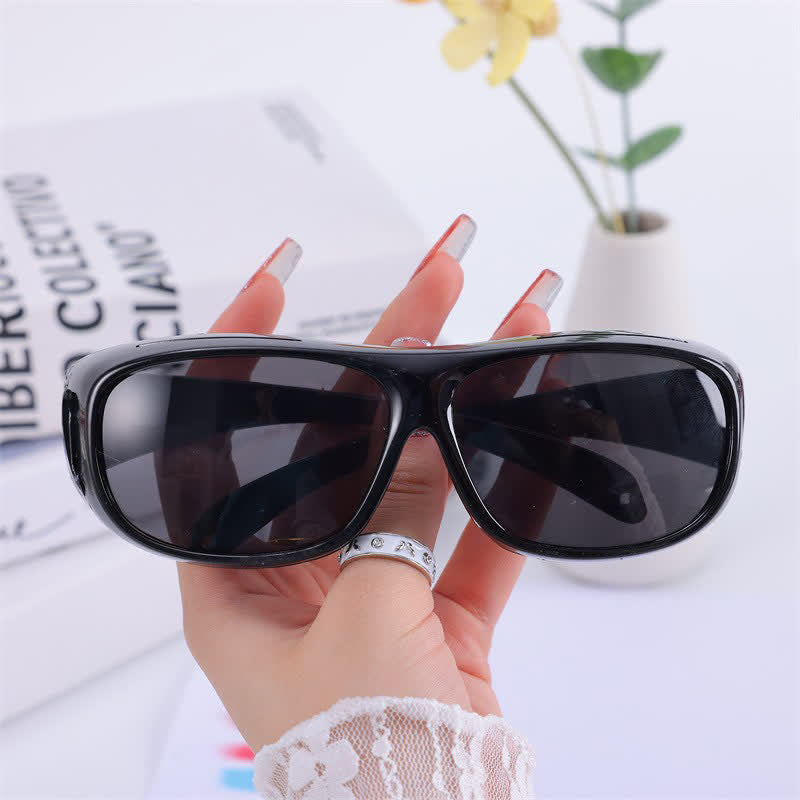 Fit Over Glasses Wrap Around Polarized Sunglasses for Sports&Driving