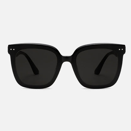 Square Frame Oversized Sunglasses with Nylon Lenses