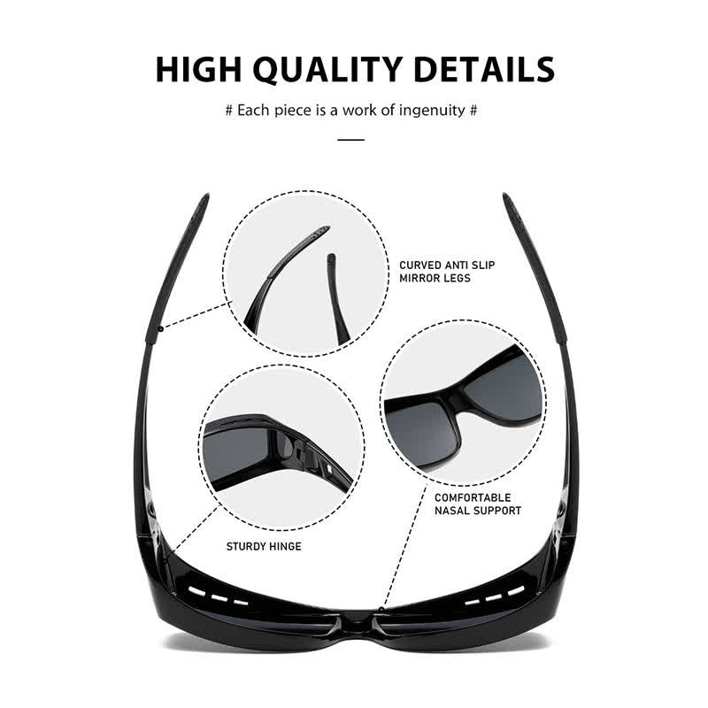 Fit Over Glasses Polarized Sunglasses for Sports&Cycling