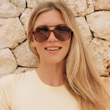 Retro-Vintage Double Bridges Polarized Aviator Sunglasses