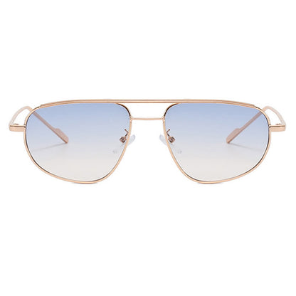 Double Bridges Hipster Aviator Sunglasses