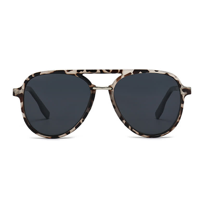Double Bridges Polarized Aviator Sunglasses