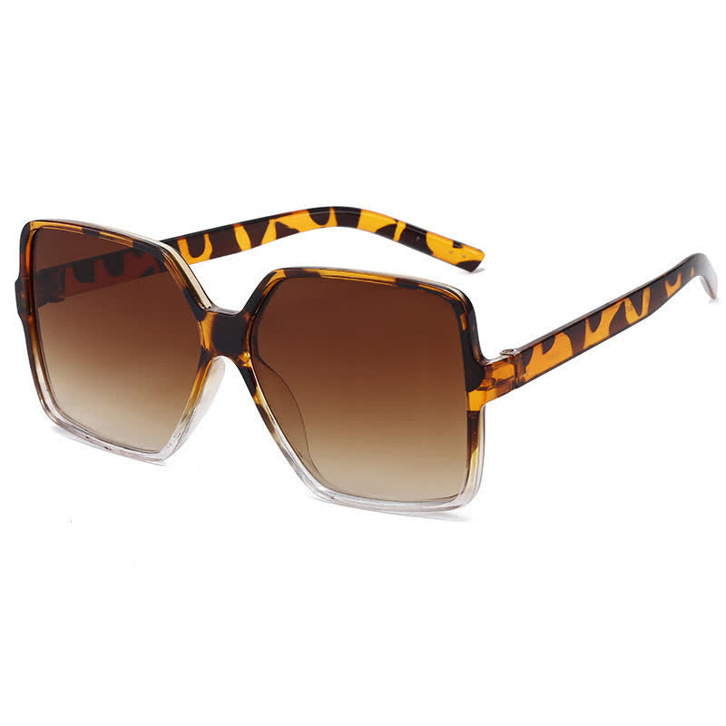 Square Frame Vintage Oversized Sunglasses