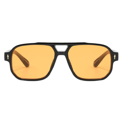 Square Frame Double Bridges Vintage Sunglasses