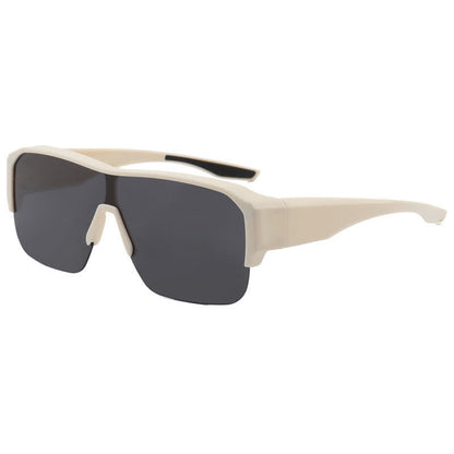 Fit Over Glasses Semi-Rimless Polarized Sunglasses for Sports&Driving