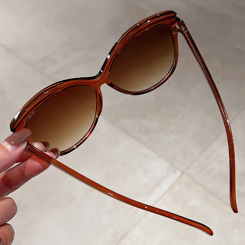 Butterfly Oversized Frame Hipster Sunglasses