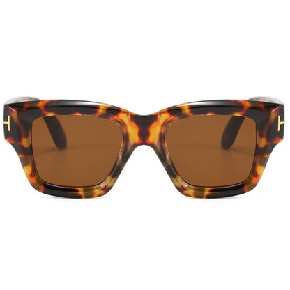 Classic Unisex Square Frame 'T' Design Sunglasses