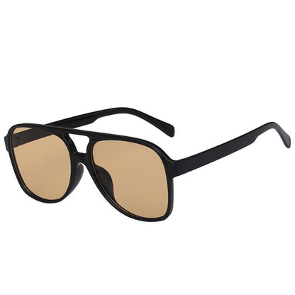 Double Bridges Fashion Aviator Sunglasses