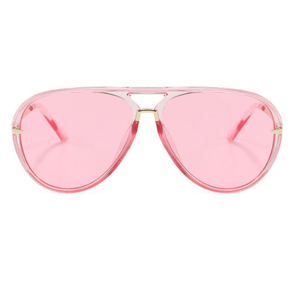 Double Bridges Fashion Aviator Sunglasses