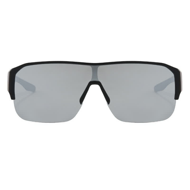 Fit Over Glasses Semi-Rimless Polarized Sunglasses for Sports&Driving