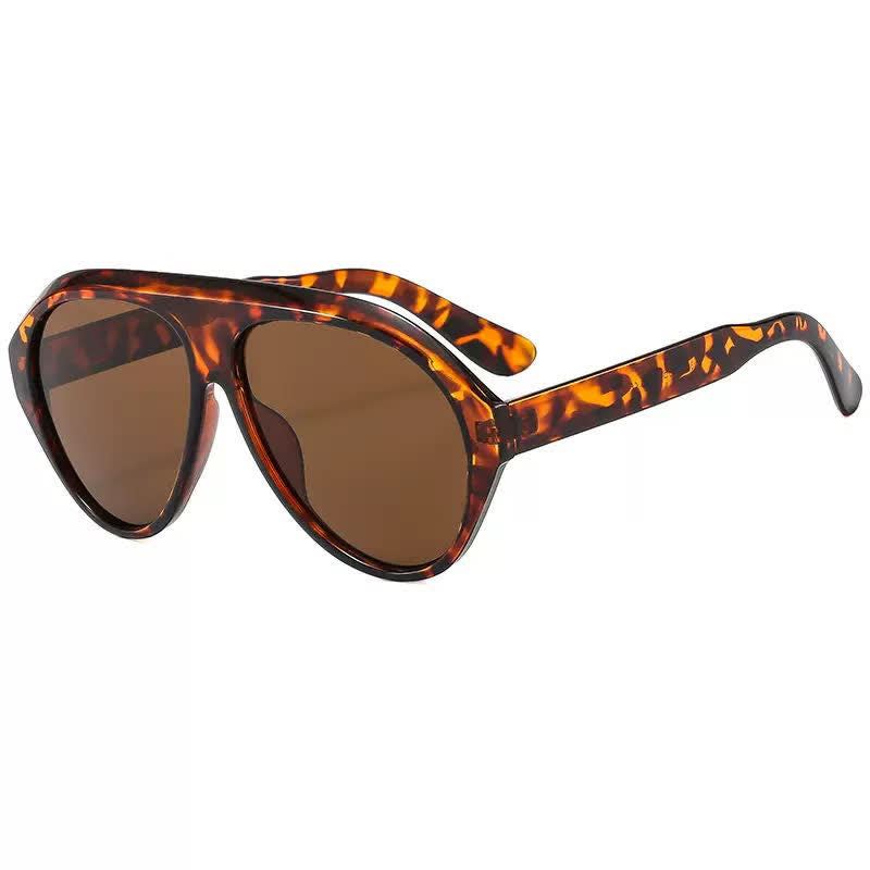 Hipster Oversized Frame Aviator Sunglasses