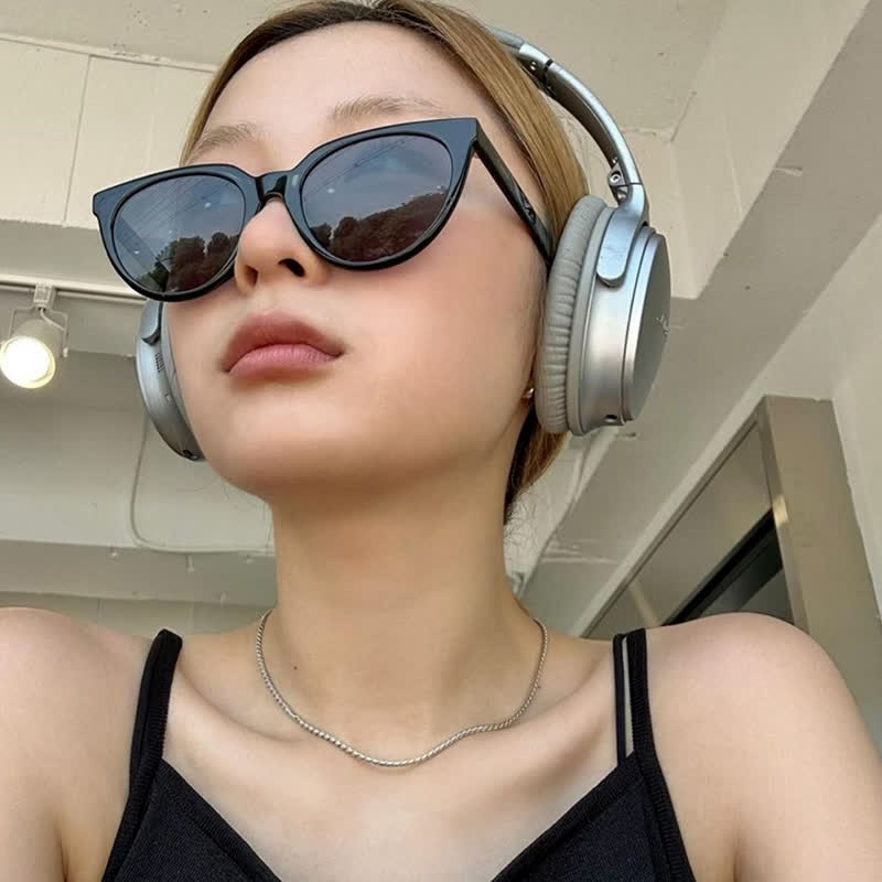Cat-Eye Women Hipster Sunglasses