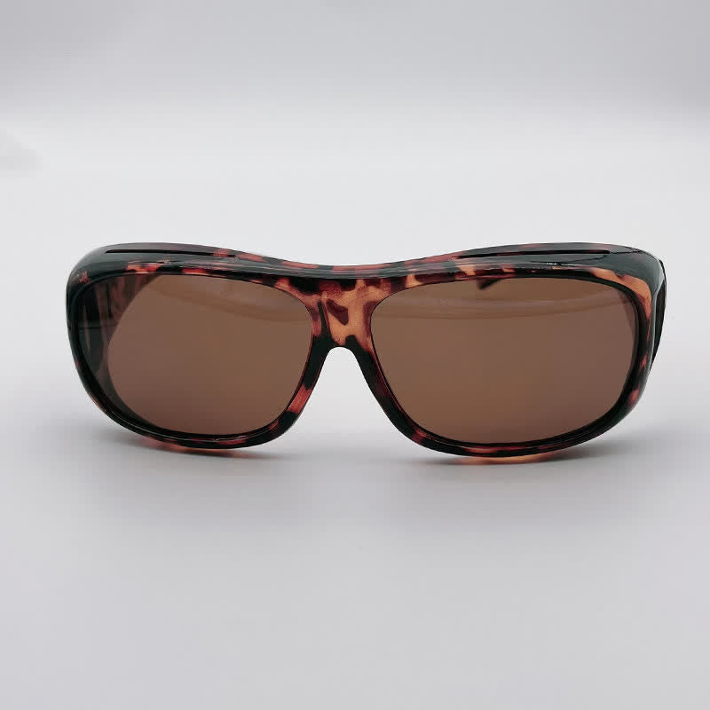 Fit Over Glasses Wrap Around Polarized Sunglasses for Sports&Driving