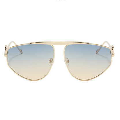 Hollow-out Irregular Aviator Sunglasses