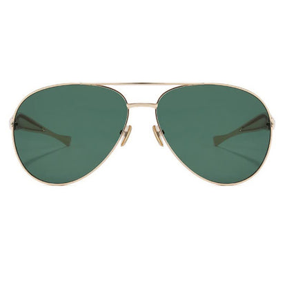 Vintage Double Bridges Aviator Frame Sunglasses