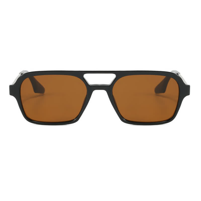 Double Bridges Retro Aviator Sunglasses