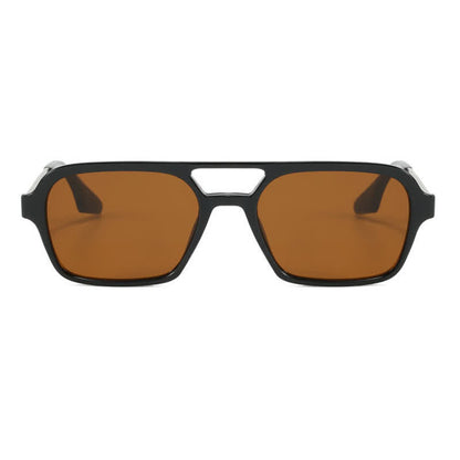 Double Bridges Retro Aviator Sunglasses