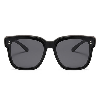 Fit Over Glasses Square Frame Polarized Sunglasses for Women Men