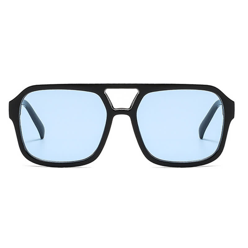 Double Bridges Square Frames Retro-Vintage Sunglasses